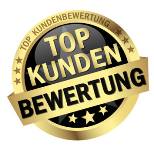 colored isolated button TOP KUNDENBEWERTUNG